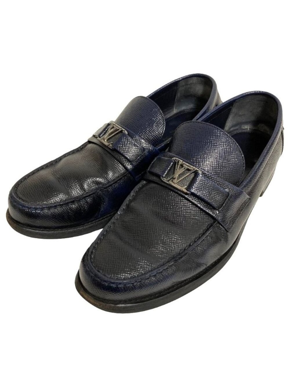 Louis Vuitton LV Logo Measure Loafers Navy Spring Summer Fall Winter 7.5